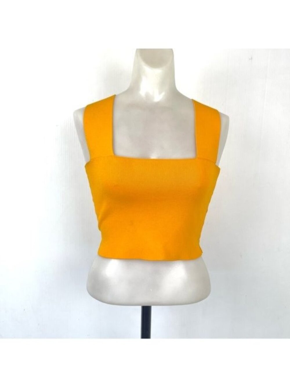 LF Yellow Crop Bandage Top Medium